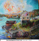 Morning Magesty at Green Cove, Oil on Canvas